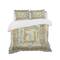 Designart 'Gold Glam on Grey Tapestry I' Glam Bedding Set - Duvet Cover & Shams